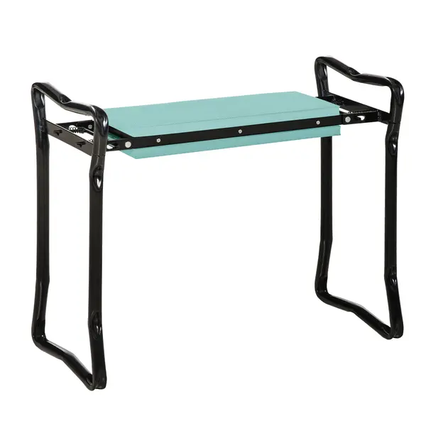 Scaun pentru Gradinarit Outsunny, Pliabil, Otel cu Perna de Spuma 58x28x49cm | Aosom RO