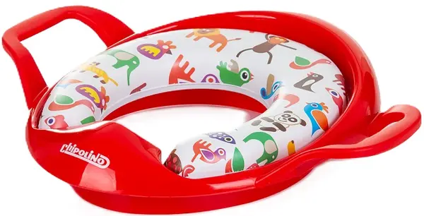 Scaun pentru toaletă Chipolino - Softi, roșu