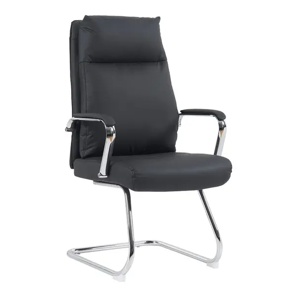 Scaun pentru vizitatori Siquel I pu, neagra, 58x62x105 cm