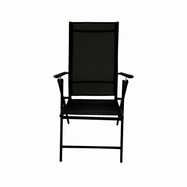 Scaun pliabil terasa/gradina KLUGMEISTER KJF252, 56 x 69 x 103 cm, culoare gri inchis