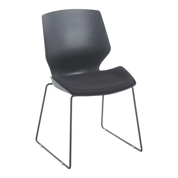 Scaun PP-PU Negru 47x52x85 cm