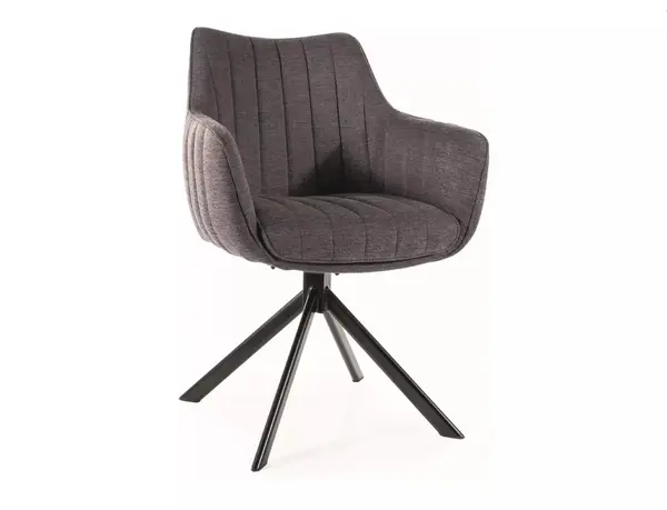 Scaun rotativ Azalia gri inchis/negru Brego18
