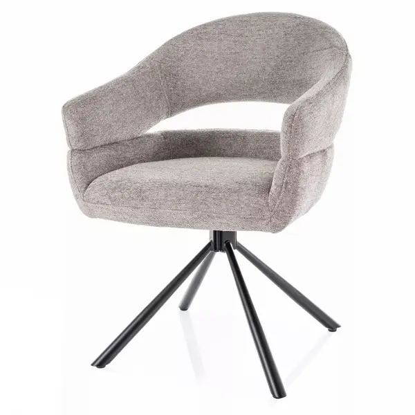 Scaun rotativ BORGOT - Grey