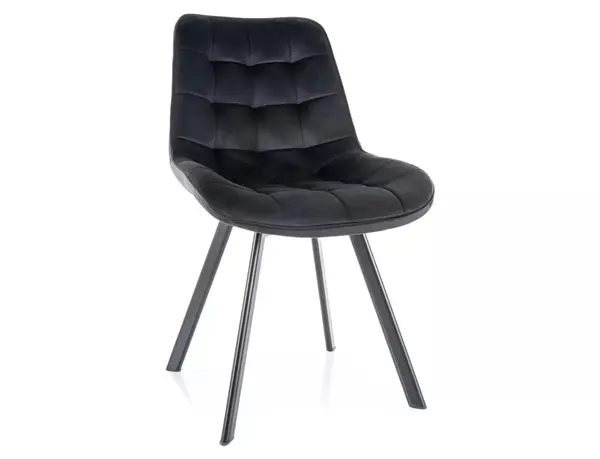 Scaun rotativ Monti velvet negru/negru Blu19