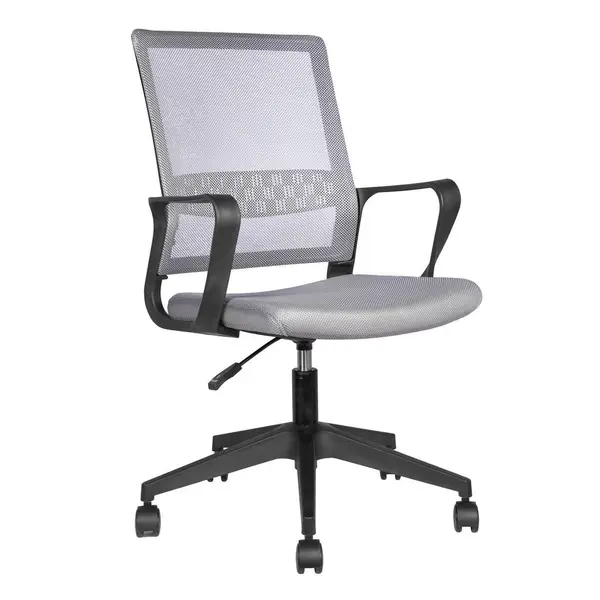 Scaun Rotativ, plasă tensionată, gri, negru