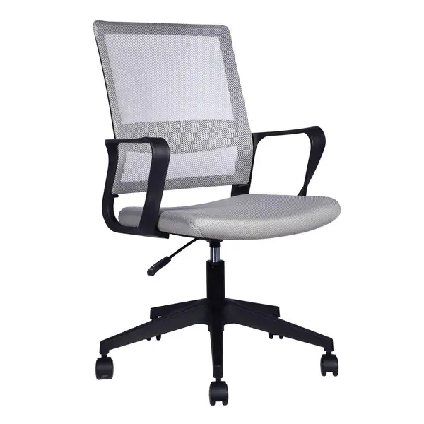Scaun Rotativ, plasă tensionată, gri, negru