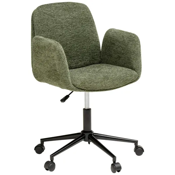 Scaun Rotativ, țesătură, verde