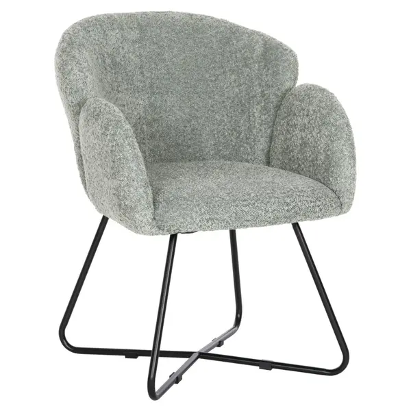 Scaun SHANTY BOUCLE - Verde menta