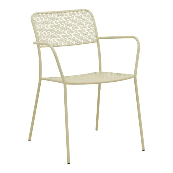 Scaun stivuibil Federal, pakoworld, crem, metal, 57x58x81.5cm Scaun stivuibil Federal, pakoworld, crem, metal, 57x58x81.5cm