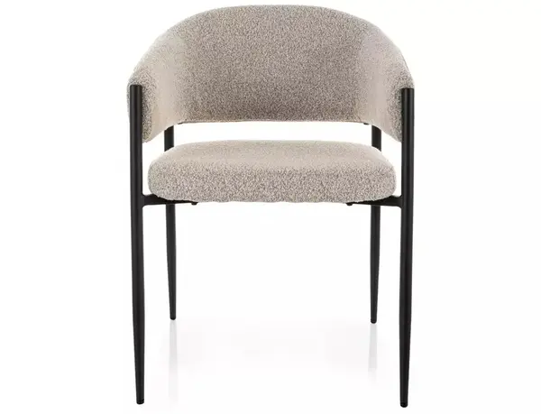 Scaun tapițat Akita 231 bej / negru mat