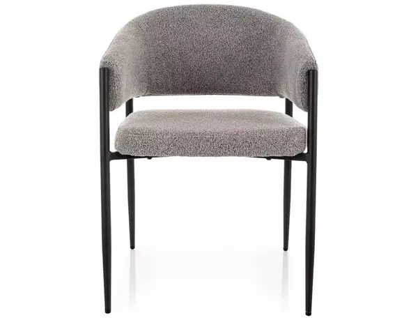 Scaun tapițat Akita 232 gri / negru mat