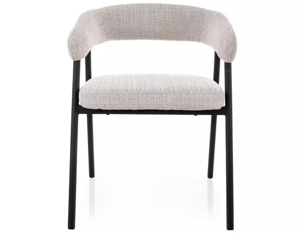 Scaun tapițat Katana 258 gri / negru mat