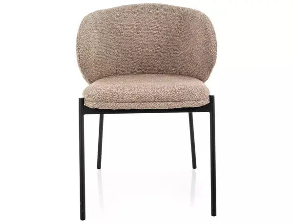 Scaun tapițat Kioto 253 bej / negru mat