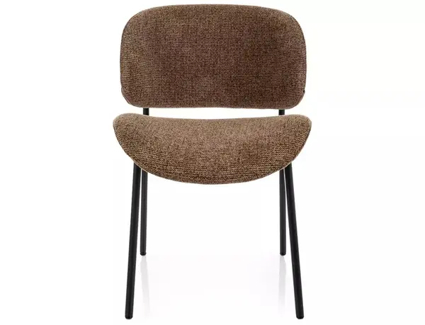 Scaun tapițat Kiso Noelle cappuccino 45 / negru mat