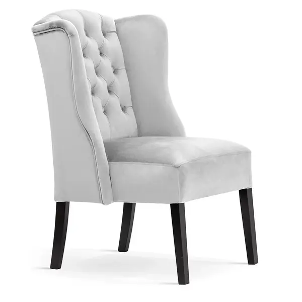 Scaun tapitat Weronica gri – H101 cm
