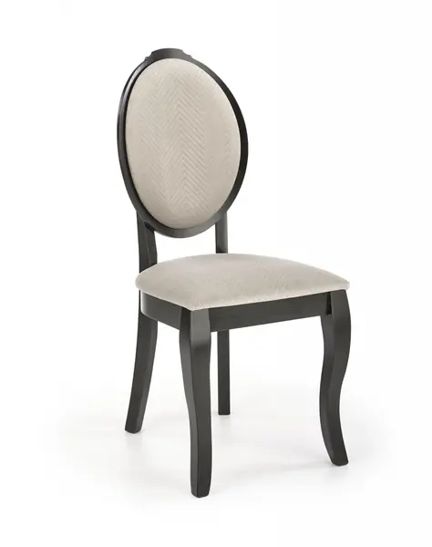 Scaun Velo tapitat bej/negru - H96