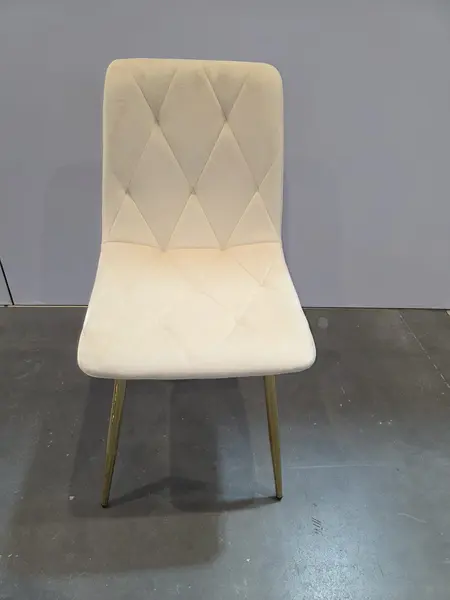 SCAUN VELVET CREM