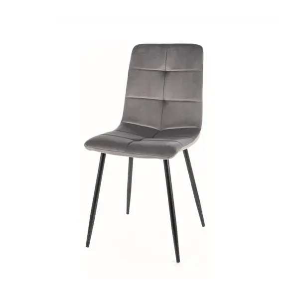 Scaun YVANA VELVET - Gri inchis