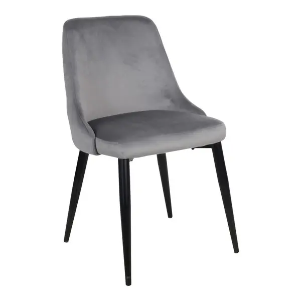 Scaun Zedna, Catifea, galbena, 51x58x84 cm
