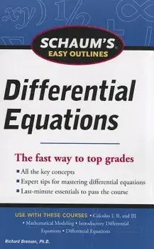 Schaum's Easy Outlines Differential Equations, Paperback/Richard Bronson
