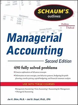 Schaum's Outline of Managerial Accounting, Paperback/Jae K. Shim