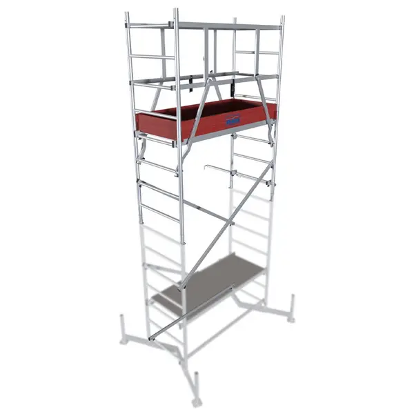 Schela din aluminiu Krause Climtec 0,6 x 1.5m, aluminiu, inaltime lucru 7 m, modul 0+1+2