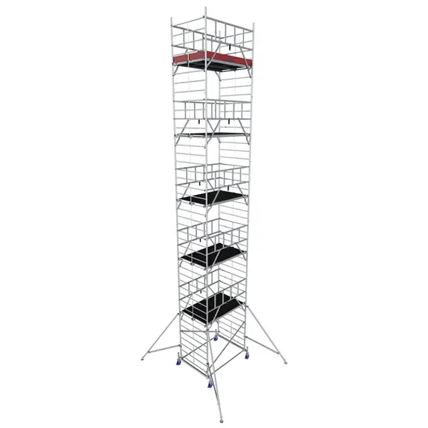 Schela Protec XXL 1,2 x 2m, aluminiu, inaltime lucru 12,3m, inaltime max. platforma 10,3m
