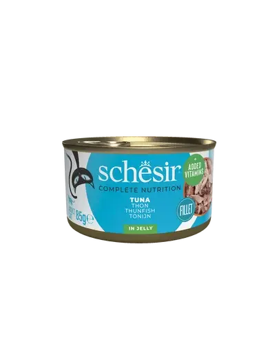 SCHESIR Hrană umedă pentru pisici, cu ton în jeleu 85 g