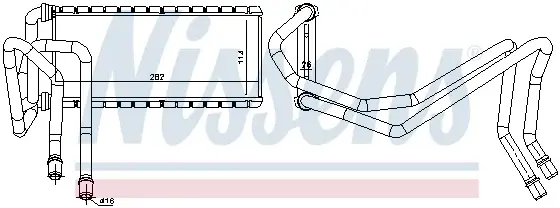 Schimbator caldura incalzire habitaclu (114x294x26) LAND ROVER DISCOVERY III, RANGE ROVER SPORT 2.7D-4.4 intre 2004-2013