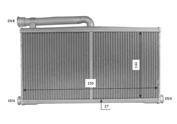 Schimbator caldura incalzire habitaclu (296x144x27) AUDI A6, A6 ALLROAD 2.0-5.2 intre 2004-2011