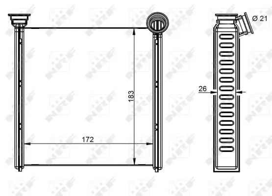 Schimbator caldura incalzire habitaclu AUDI A3, Q2, Q3; SEAT ATECA, LEON, LEON SC, LEON ST, TARRACO; SKODA KAROQ, KODIAQ, OCTAVIA III, SUPERB III; VW ARTEON, GOLF ALLTRACK VII, GOLF SPORTSVAN, GOLF VI