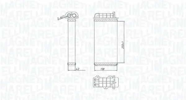 Schimbator caldura incalzire habitaclu potrivit ALFA ROMEO 145, 146; FIAT BRAVA, BRAVO I, COUPE, MAREA 1.2-2.4D 10.94-06.03