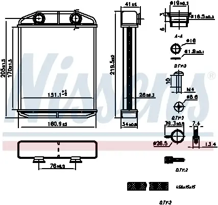 Schimbator caldura incalzire habitaclu potrivit DACIA LOGAN II, LOGAN MCV II, SANDERO II; RENAULT CAPTUR I, CLIO IV, KAPTUR, SANDERO STEPWAY II, THALIA III 0.9-1.6 10.12-
