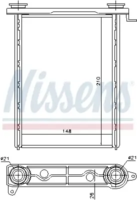 Schimbator caldura incalzire habitaclu potrivit FIAT TALENTO; NISSAN NV300; OPEL VIVARO B; RENAULT FLUENCE, GRAND SCENIC III, MEGANE, MEGANE III, MODUS, SCENIC III, TRAFIC III 1.2-2.0D 05.08-