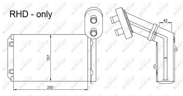 Schimbator caldura incalzire habitaclu potrivit FORD GALAXY I, GALAXY MK I; SEAT ALHAMBRA; VW SHARAN 1.8-2.8 03.95-03.10