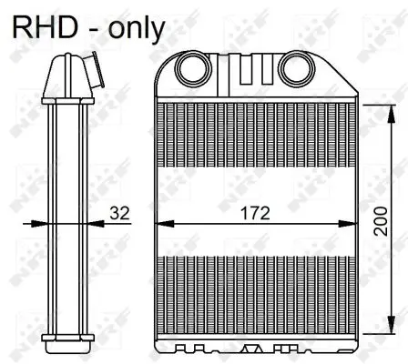 Schimbator caldura incalzire habitaclu potrivit OPEL VECTRA B 1.6-2.6 09.95-07.03