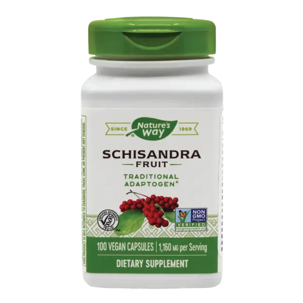 Schisandra 580mg, 100 capsule vegetale, Nature's Way