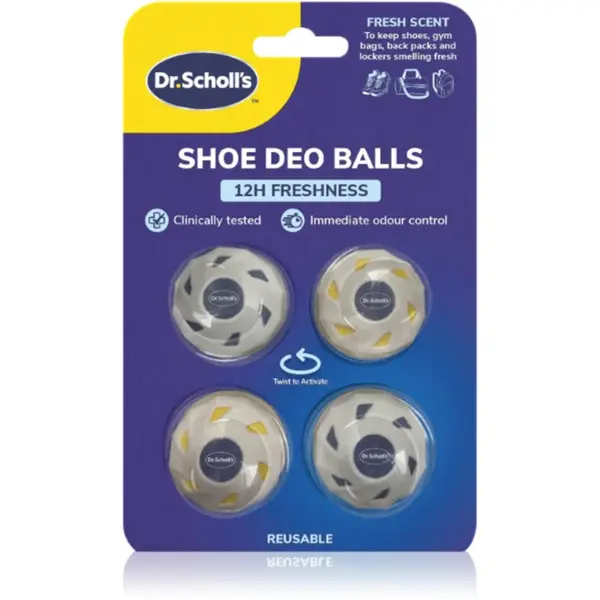 Scholl Dr. Scholl's 12 Hour Freshness bile deodorante pentru încălțăminte 4 buc