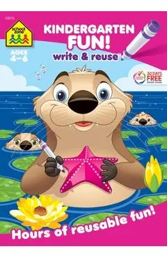 School Zone Kindergarten Fun! Write & Reuse Workbook - School Zone