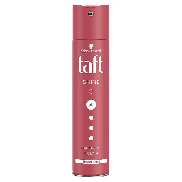 Schwarzkopf Fixativ Taft Shine Ultra Strong, nivel fixare 5, formula vegana Volum 250 ml