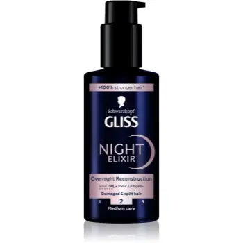 Schwarzkopf Gliss Night Elixir elixir leave-in pentru varfuri despicate