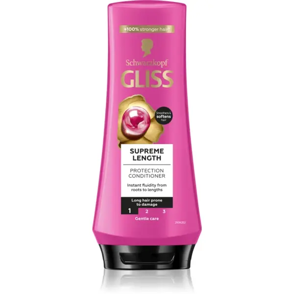 Schwarzkopf Gliss Supreme Length balsam protector pentru păr lung 200 ml