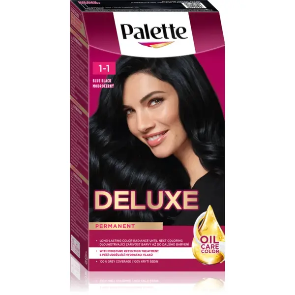 Schwarzkopf Palette Deluxe Culoare permanenta pentru par culoare 1-1 909 Blue Black 1 buc