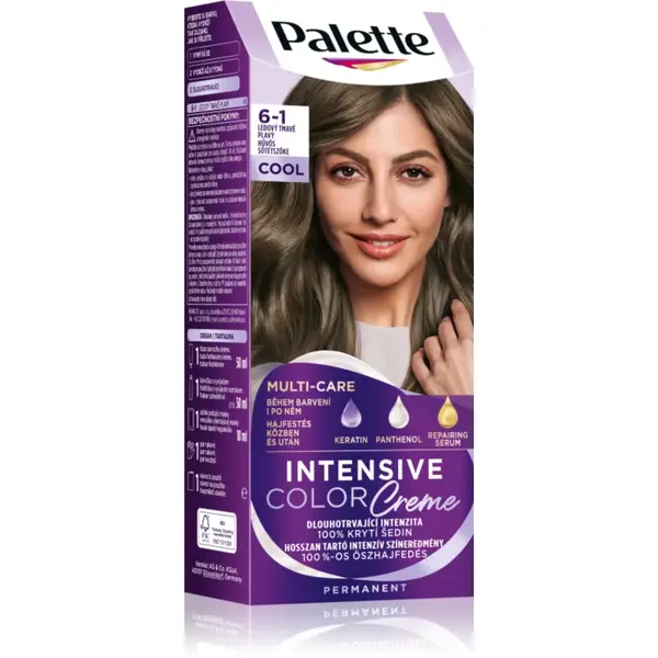 Schwarzkopf Palette Intensive Color Creme Culoare permanenta pentru par culoare 6-1 Cool Dark Blonde 1 buc