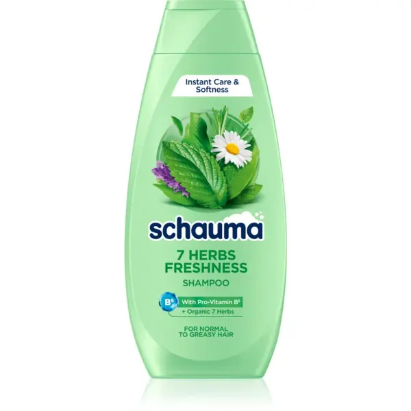 Schwarzkopf Schauma 7 Herbs Freshness sampon pe baza de plante pentru par normal spre gras 400 ml