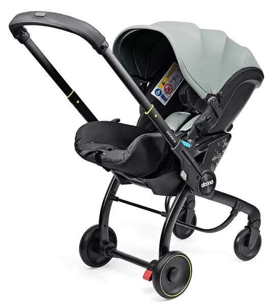 Scoică auto cu șasiu 2 în 1 Doona - X, i-Size, 40-87 cm, Dusty Sage