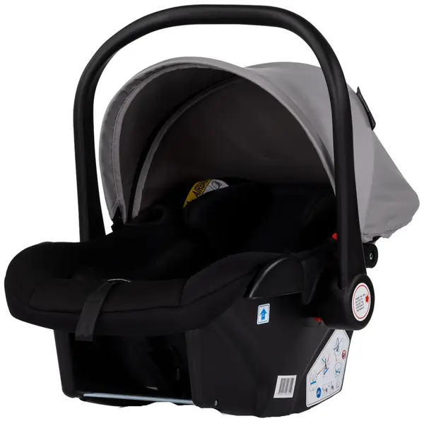 Scoică auto pentru bebeluș Chipolino - Vista, i-Size, 40-87 cm, gri tulbure