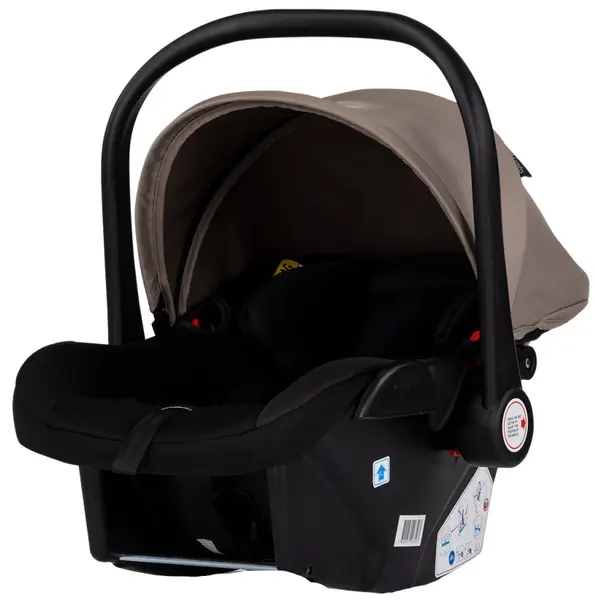Scoică auto pentru bebeluș Chipolino - Vista, i-Size, 40-87 cm, tiramisu