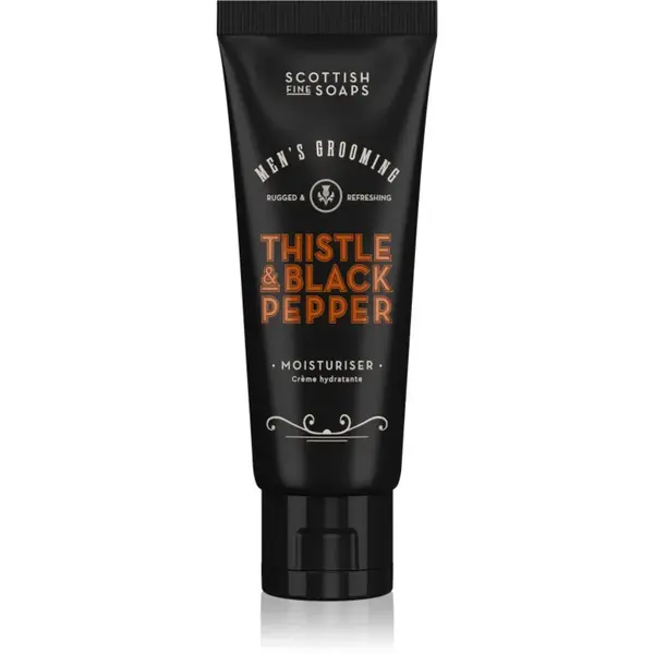 Scottish Fine Soaps Thistle & Black Pepper crema de fata hidratanta pentru barbati 75 ml