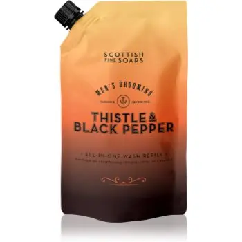 Scottish Fine Soaps Thistle & Black Pepper săpun lichid rezervă